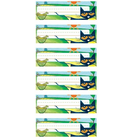 TEACHER CREATED RESOURCES Pete the Cat® Nameplates, 36 Pieces, PK6 TCR63370